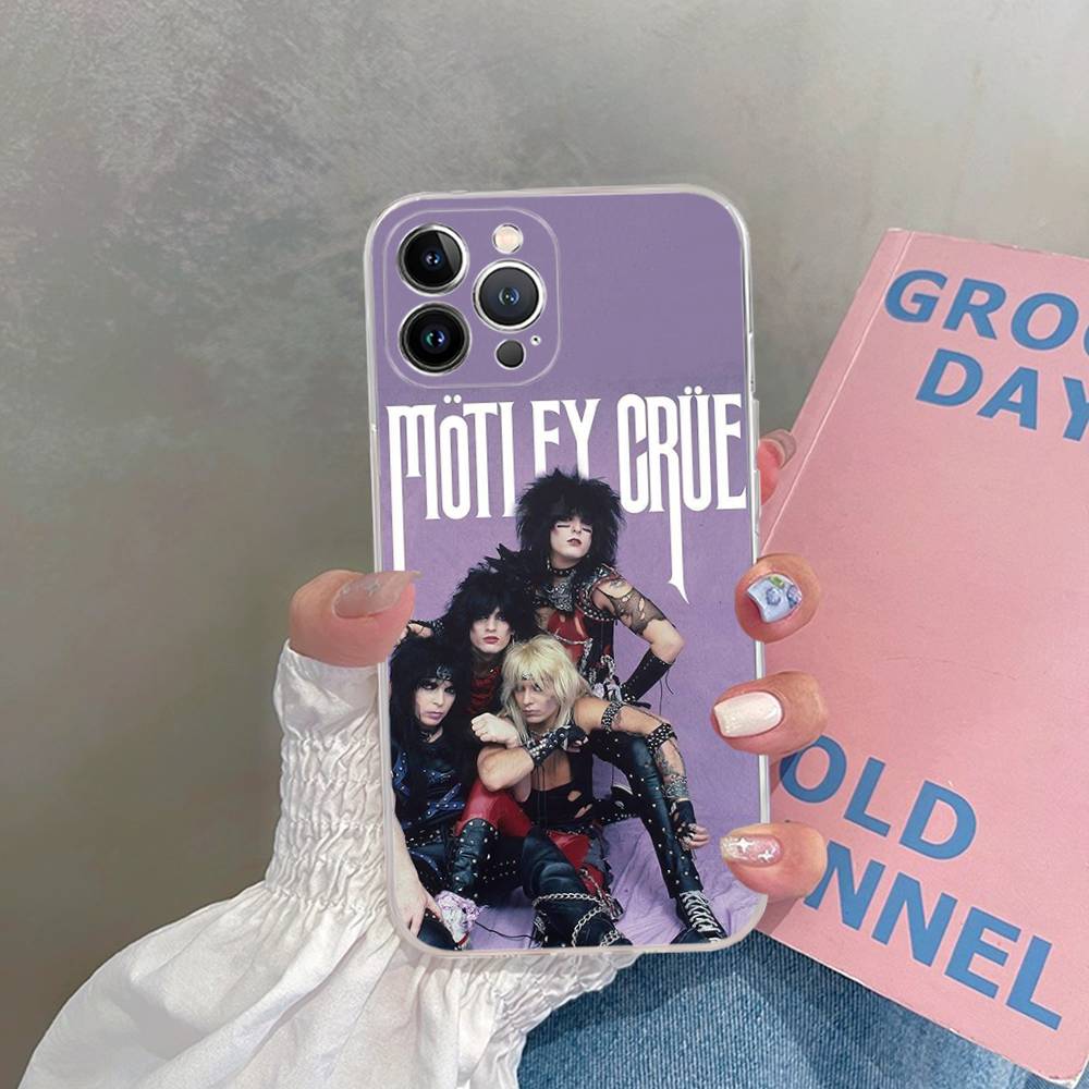 

Classic Band M-Motley C-Crue Phone Case For IPhone 17 16 15 14 13 11 12 Pro Max 16 Plus Transparent iPhone 16