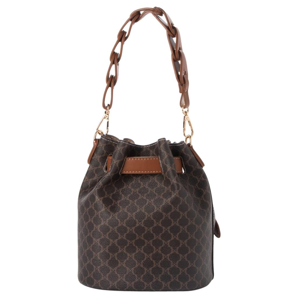 Monica Women's Braided Handle 2-Way Handbag, Black (10)