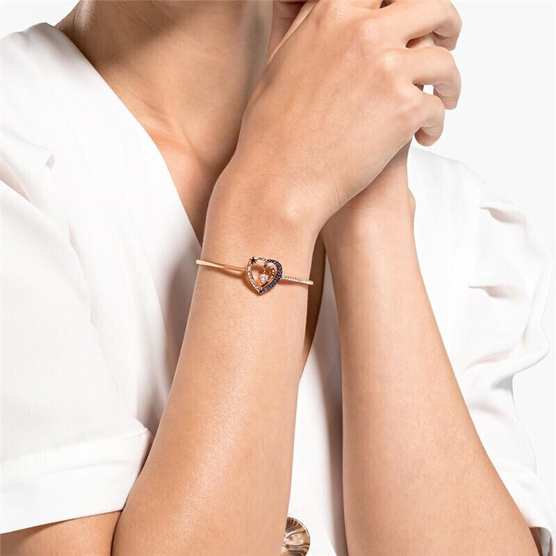 Swarovski STARRY NIGHT StarryNight romantic heart-shaped imitation crystal stone bracelet for women blue 5484018