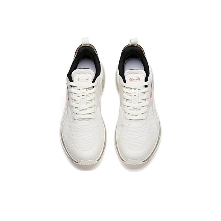 Anta Full-Length Air Cushion Low-Top Running Shoes Men Sneakers White Black 912125503-1