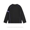 Unisex Oversized Long Sleeve Crewneck Tee With Contrast Stitching Double Stripes Casual Streetwear Top Fall