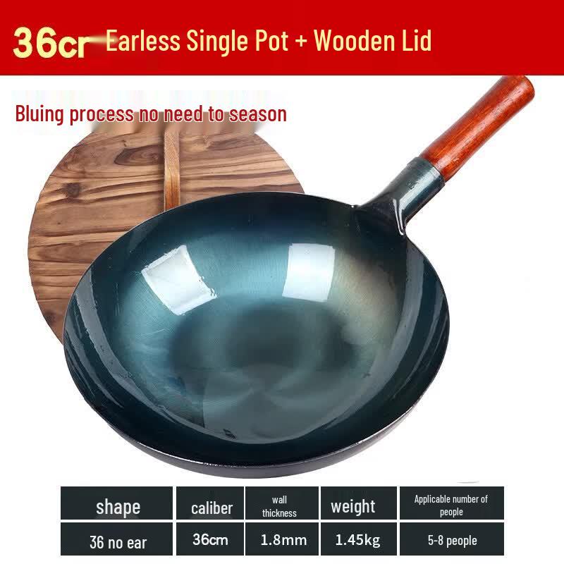 Zijin He s Handmade Seasoned Iron Wok