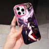 Holo Mori Calliope Jelly Double layer Rose Red Mobile Phone Case for iPhone 17 16 15 14 13 12 11 Air Pro Max Plus Protective