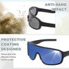 Sports Sunglasses for Polarized for Black Colorful Green [uxcell] Men, Lenses, Cycling, Hiking, Driving, Fishing, Frame,