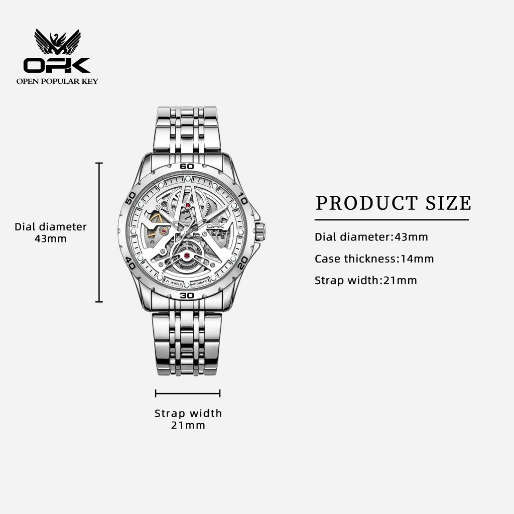 OPK Brand Men's Fully Automatic Mechanical Watch Waterproof Trend 6110