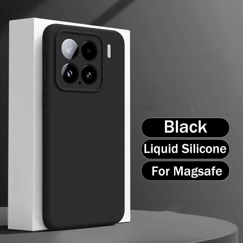 Liquid Silicone For Magsafe Case for Xiaomi Mi 15 13 14 12 Pro Ultra Redmi K50 K60 K70 K80 Matte Soft Magnetic Skin Cover