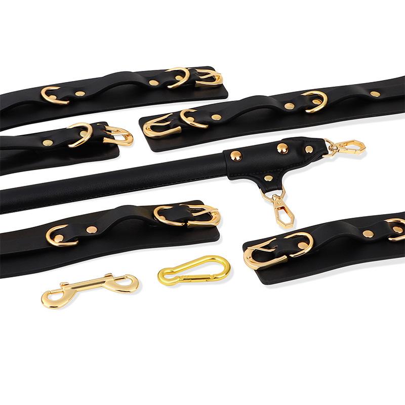 Sex Toys  SM Props Leather Split Leg Straight Leg Handcuffs  Foot Handcuffs  Female Slaves  Training  Binding  Bondage  Collars  Torture Equipment