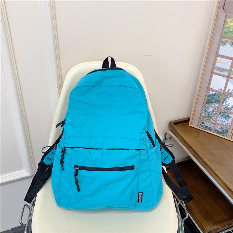 Lightweight Nylon Backpack Student Schoolbag Large Capacity Commuter Women Travel Backpack