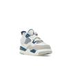 Air Jordan 4 Retro TD Military Blue 2024 Buty dla niemowląt Biały Off-White Neutralny szary BQ7670-141