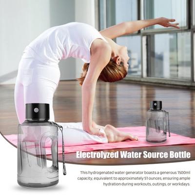 1500 ml Wasserstoff-Wasserflasche mit großem Fassungsvermögen, Ionisator-Generator für Reisen und Fitness-Trinken. Verbessern Sie die Wasserqualität in 6 Minuten. Hohe Qualität