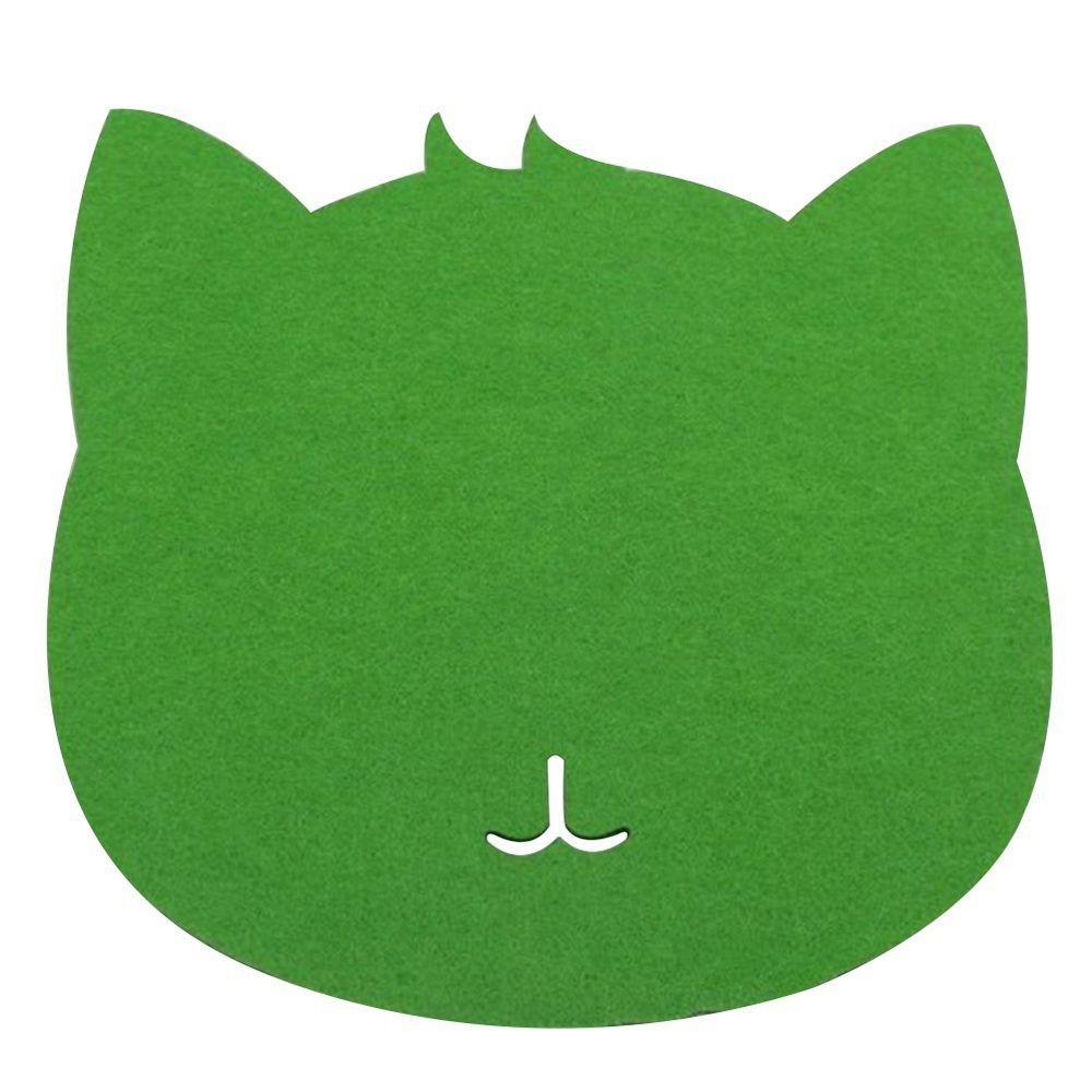 Cat Shaped Thicken Optical Cloth Universal Cute Pad Mouse Mat for Computer Cat Design