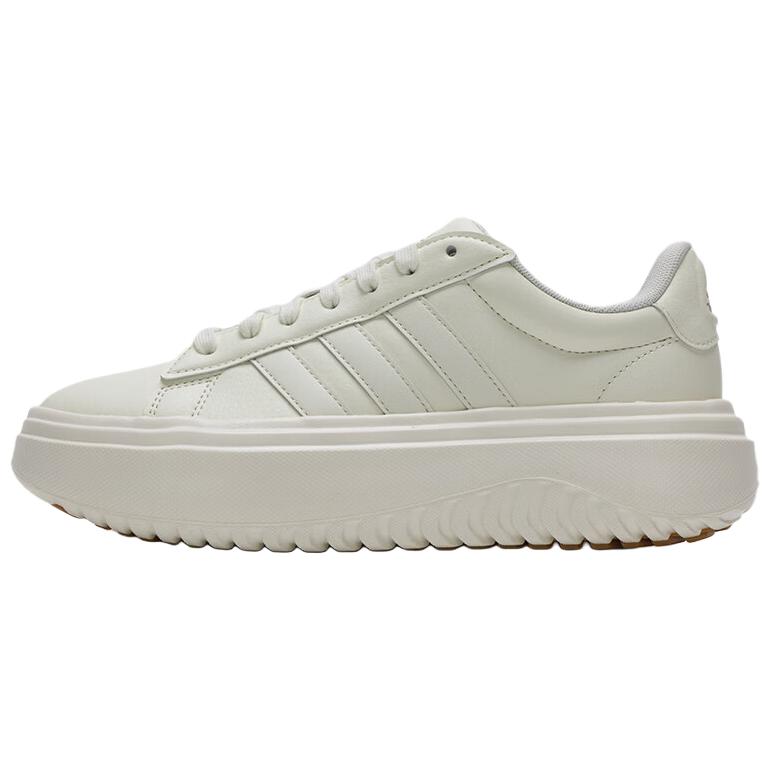 

Adidas GRAND COURT PLATFORM Cushioning Breathable Lightweight Low top Casual Shoes Women s Ecru IH9111 36