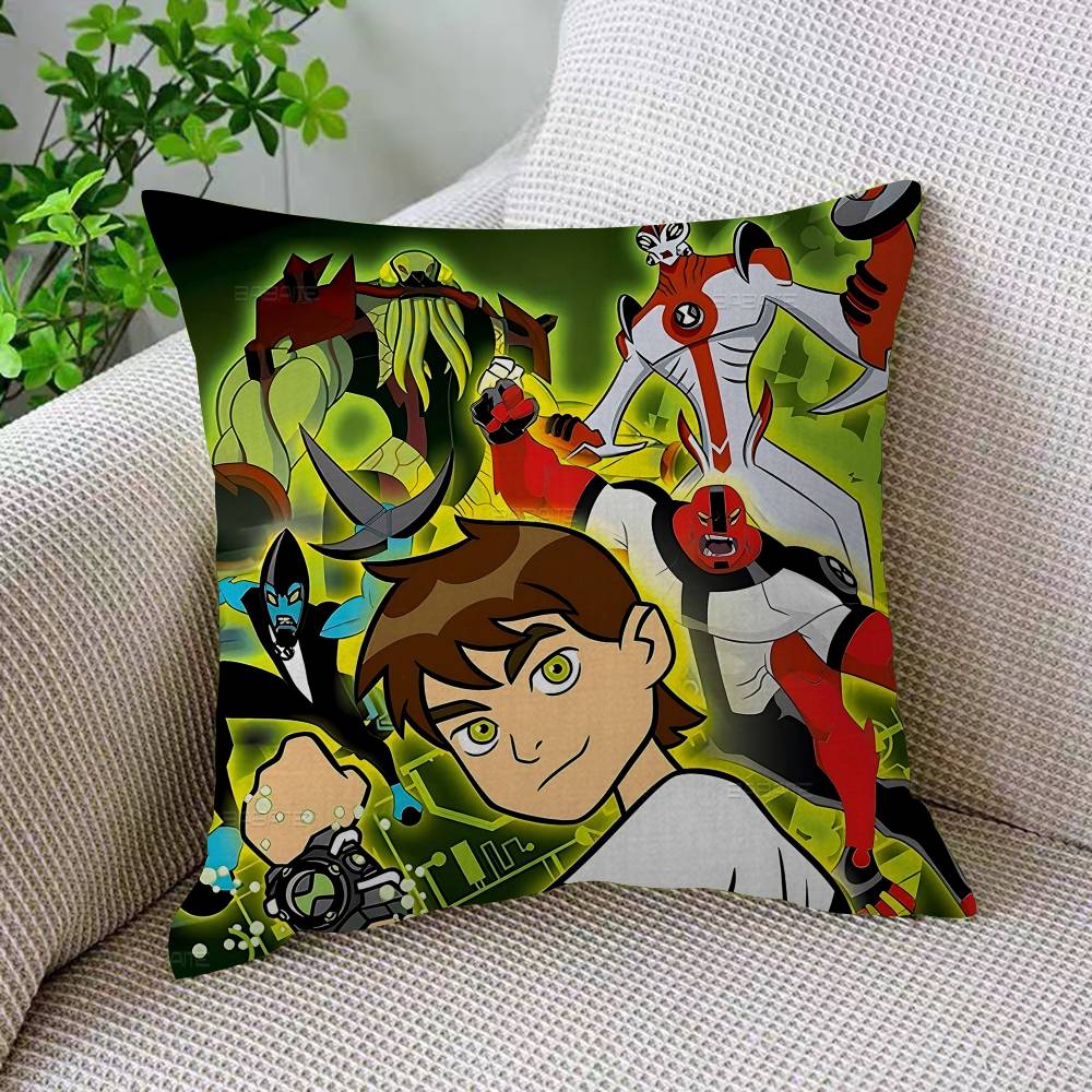 American Science Animation B-Ben 10 Cushion Cover Inches Farmhouse Decor Home Throw Pillow Covers For Couch Decorations