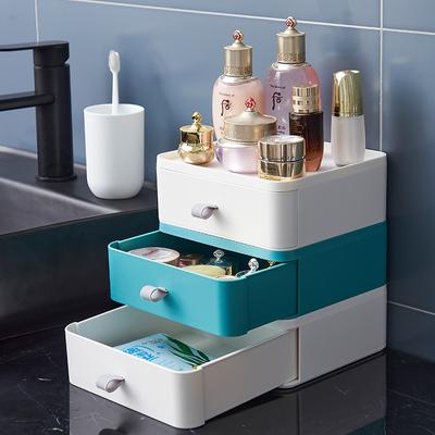 Dulapuri de depozitare din plastic Organizator cu sertare pentru cosmetice Papetărie de birou Raft de plasare Cutie simplă de container pentru diverse de birou