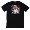 T-Shirt Funny Dwarf and Animal Motif Cotton