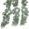 1Pc Simulation 78.74 Inches Green Leaf Apple Leaf Eucalyptus Willow Leaf Eucalyptus Leaf Evergreen Ivy
