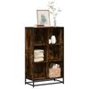 Bookshelf Smoked Oak Finish 65.5 x 33 x 107.5 cm Engineered Wood