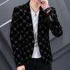 Men Young Slim Small Suit Single West Jacket Outside Spring Autumn Comfortable Coat