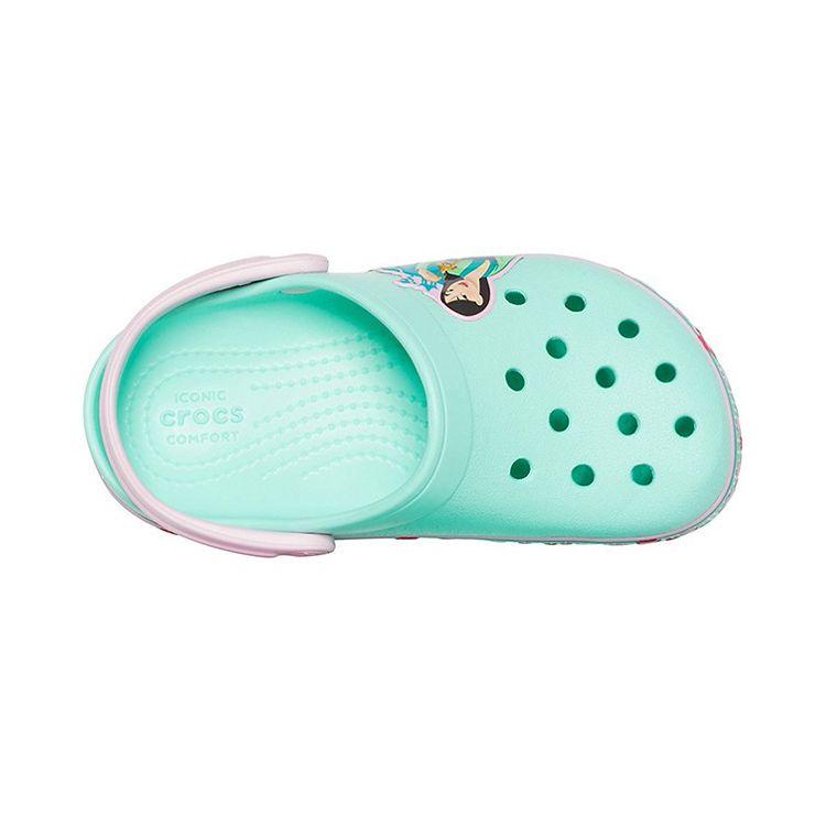 Crocs Classic Clog Fun Academy Mulan Pattern Kids Clogs Mint-Green 206155-3P7