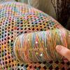 50g/ball Colorful Gradient Section Dyed Cotton Yarn Medium Fine Yarn Handmade DIY Sweater Suspender Scarf Sweater Yarn Material