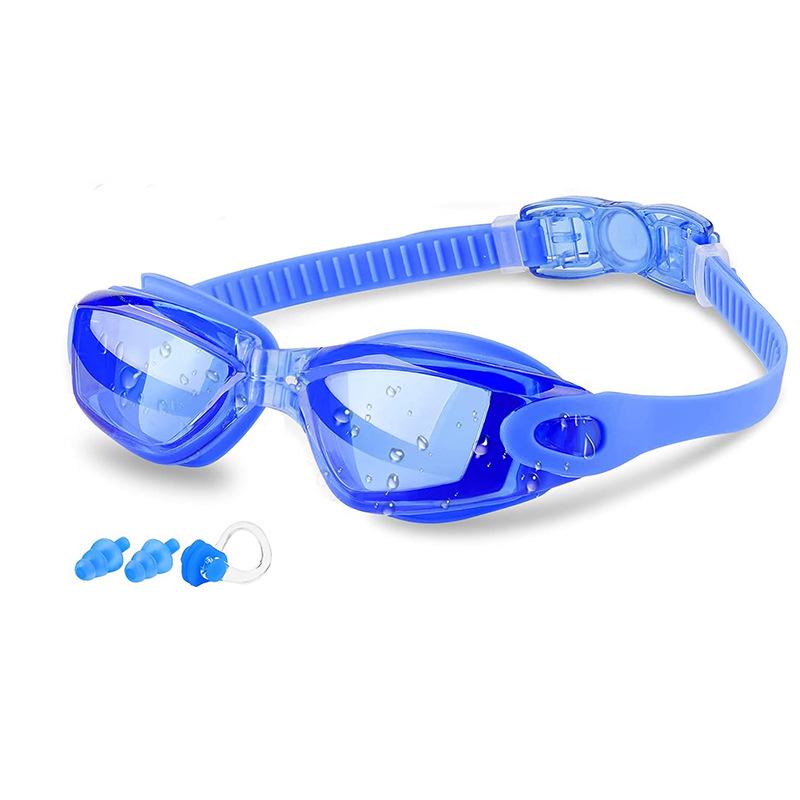 High-Definition Anti-Fog Myopia Silicone Swim Goggles Set