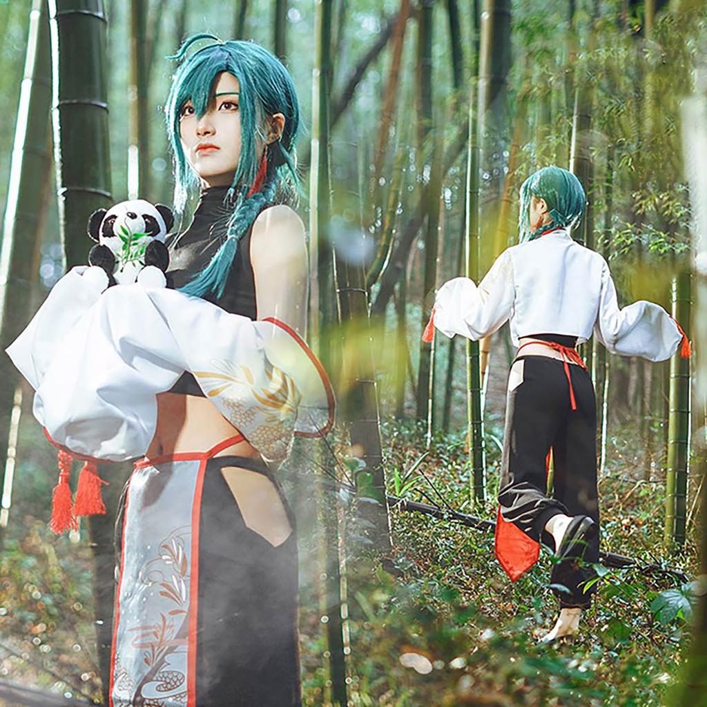 [Milky Time] Nijisanji Midori Sen Cosplay Halloween VTuber Midori Senkawa Chinesische Kleidung