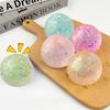 Anti-Stress Ball Soft Slow Rebound Sequins Maltose Ball Pinch  Stress Relief Elastic Squeezing Colored Ball Decompression