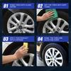 Car Tire Wax 100g Rims Brightener Cream Stain Dust Remover For Alloy Chrome Aluminum Rims On Car Truck SUV Vehicle RV