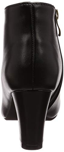 Liberty Doll 9014 Women's Pointed Toe Short Boots, Black PU, Size 23.0 cm, 2E