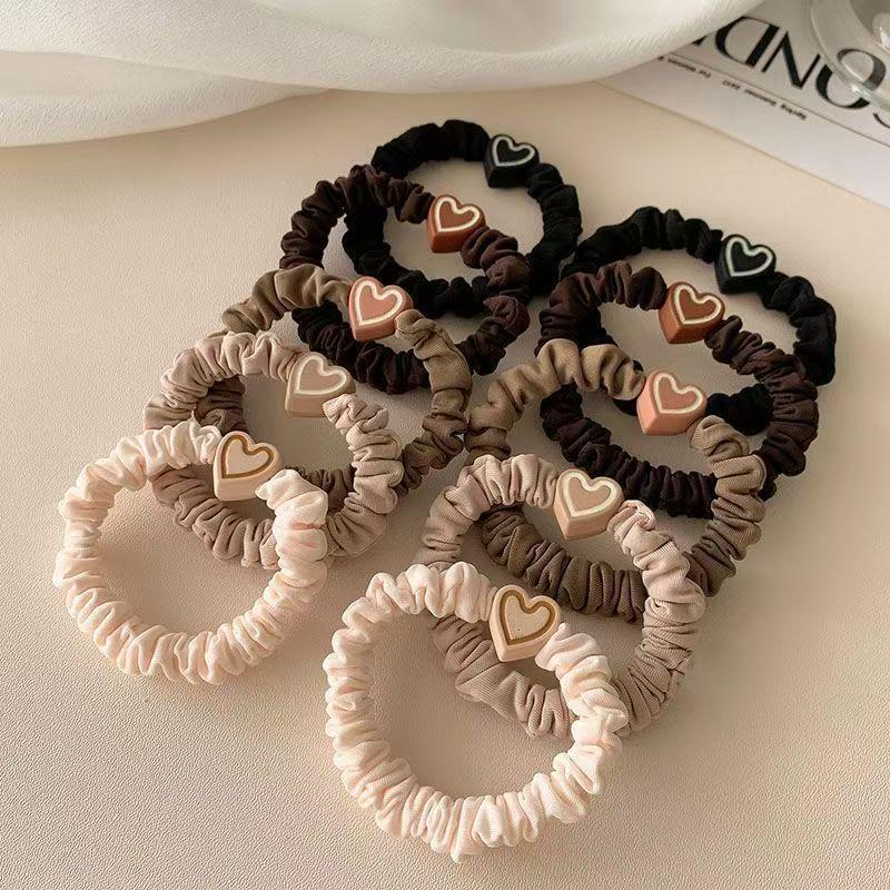 Heart-Shaped High Elasticity Hair Tie for Women – Perfect for Ponytails & Buns
