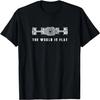 La Terra è Piatta T-shirt per Amanti delle Auto con Motore Boxer