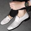 Mode Herrenschuhe Ausgehöhlte Flats Slipper Herren Atmungsaktive Plateau Lässige Slipper Fahrschuhe Herren Mokassins Sommer Zapatillas Hombre