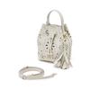 Daks Ivory Leather Mini Tote Bag Crossbody Misty Leaf Punching Dcwa6e600iv