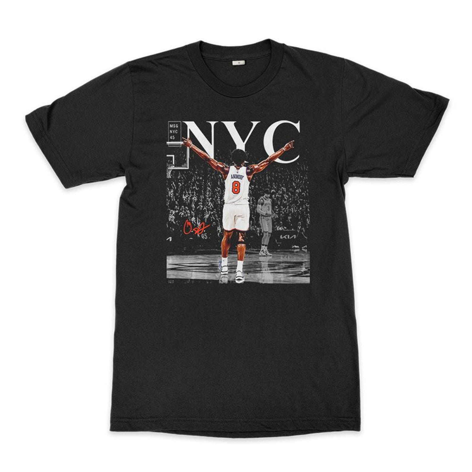 OG Anunoby New York Basketball T-Shirt, Men s and Women s Sizes (BSC-400307) S