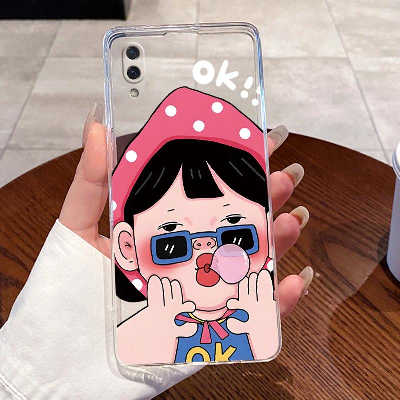 Jelly Casing For Huawei Y7 Pro 2019/Y6 Pro 2019/Enjoy 9e 9 Clear Silicone Soft TPU Back Cover Cute Cat Rabbit Protective Case