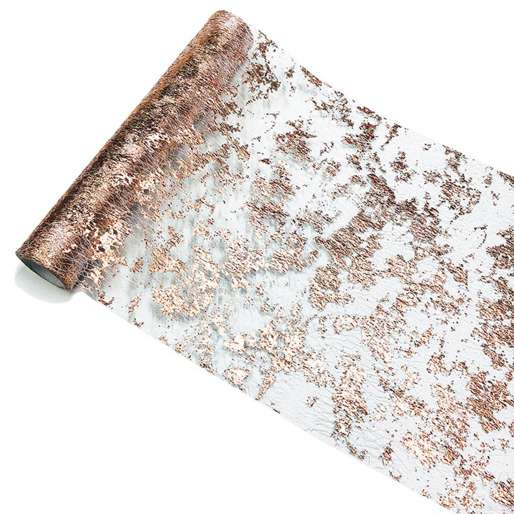 11 In Wide Sequin Glitter Table Runner Metallic Mesh Gold Fabric for Table Decor Christmas Wedding Birthday Supplies Decorations