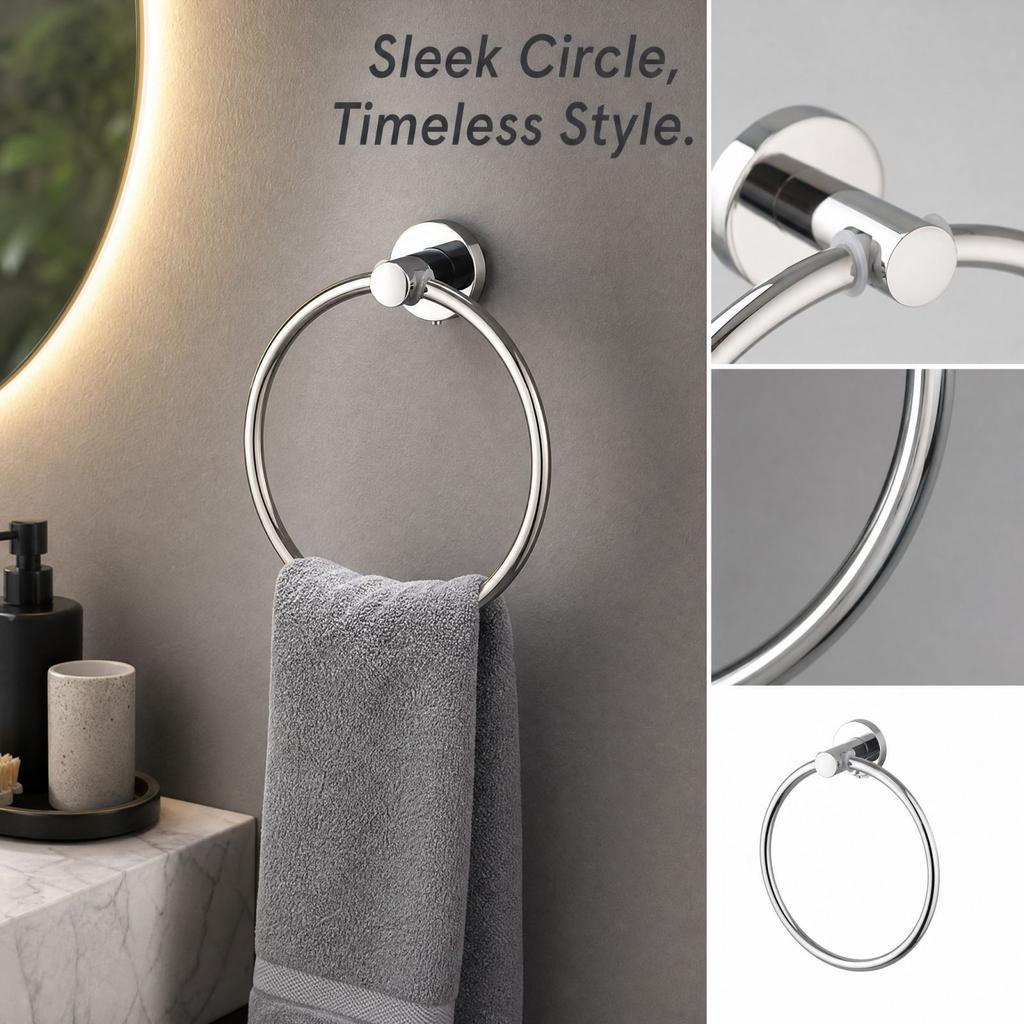 Stainless Bathroom Towel Towel Holder for Hand Towels and Washcloths
