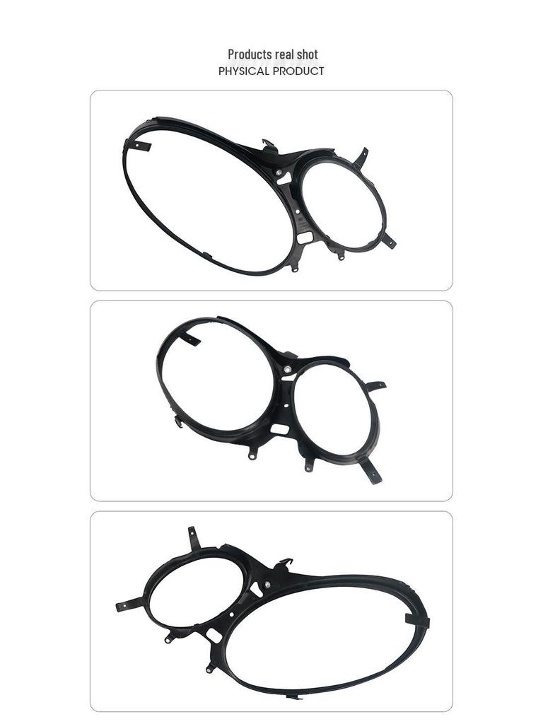 Headlight Frame Cover for 2002-2006 Mercedes-Benz E-Class W211 (Part #2118200512/2118200612)