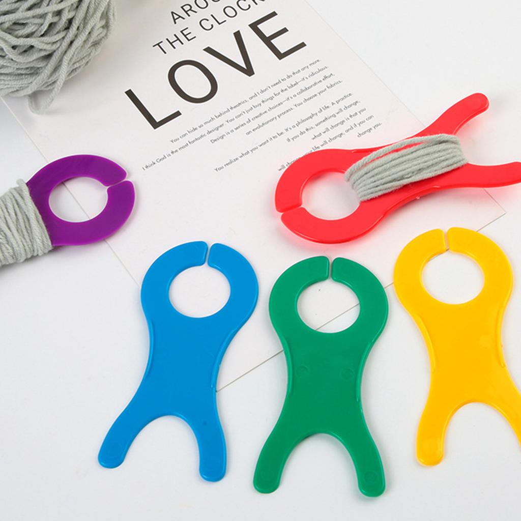 20Pcs Thread String Winding Coil Plate Spool Thread Weave Winder Tool Set Large Yarn Bobbin Plastic Woolen Winding Board