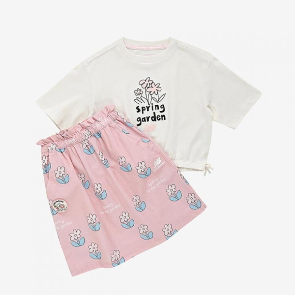 

New Balance Kids Training Set Pqc Nk9yd2302g 39 Picnic Ribbon Point Skirt 150