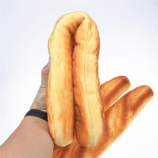 Realistic Baguette Slow Rising Squeeze Toy Soft PU Fidget for Stress Relief Cute Food-Themed Photography Prop Sensory Toy for Kids Adults