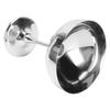 Curved Cup Shape Dessert Cup Rustless Steel Ice Cream Cup Burr Free Serving Cup  Yogurt Serving