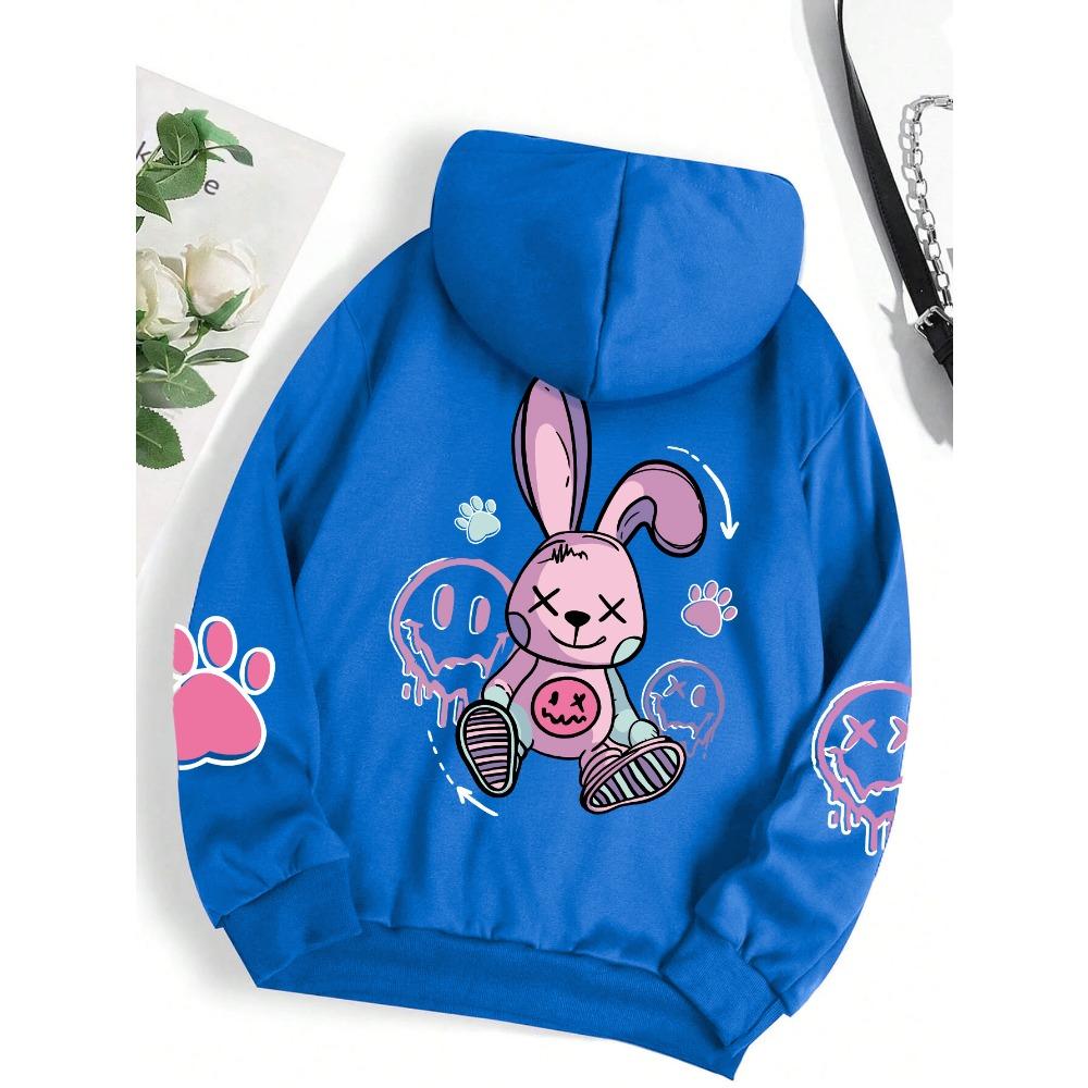 Hip Hop Street Casual Printed Female Hoodies Fashion Hoodie Oversize Loose New Sweatshirts Autumn Warm Clothing