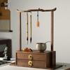 Feng Qingyu Black Walnut Pen Holder Display Stand for Calligraphy Brushes