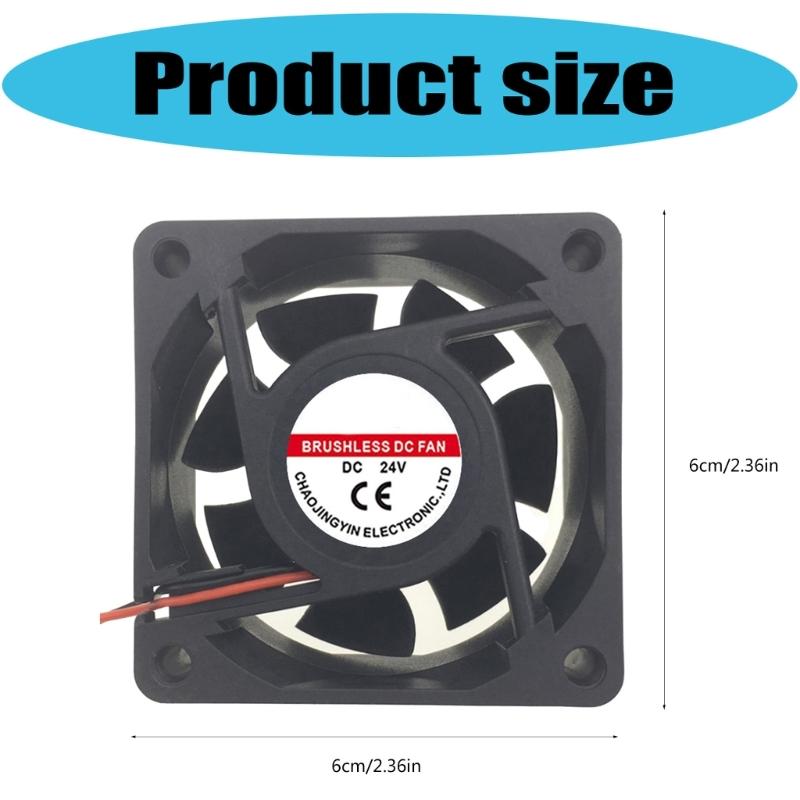 Powerful 60mm Computer Cooling Fan For Gaming PC Servers Heat Dissipation Computer Router CPU Cabinet Accessories
