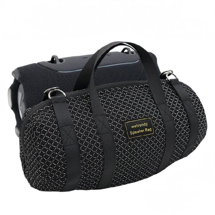 Portable Speaker Travel Bag with Carry Handle, Removable Shoulder Carry and Black Storage Design for Soundbar Regular Transport Needs and Daily Use