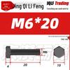 Grade 12.9 Reverse Thread Hex Bolt, M6-M24 High-Strength Blackened Hexagon Screw