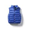 Kids Sleeveless Vest Stand Collar Sport Down Vest Solid Color Zipper Lightweight Warm Winter Outerwear