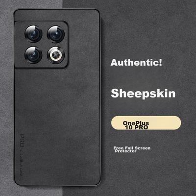 OnePlus 10 Pro Phone Case, OnePlus 10 Pro Shockproof Camera Full Protection Soft Case, Simple Silicone Outer, WoAnd Leather Case, Black