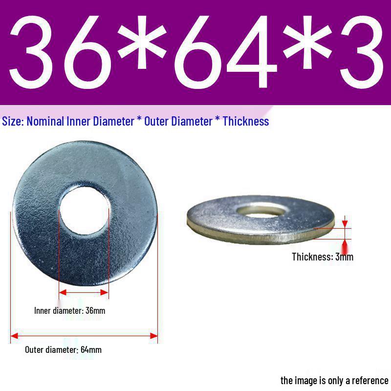 Galvanized Flat Metal Washer Spacer M3-M60